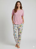 Irah Vastra women’s T-shirt and pant set — model front view
