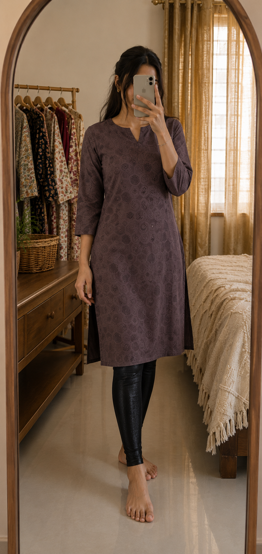Premium Avaasa Rayon Printed Kurti for Women - Irah Vastra