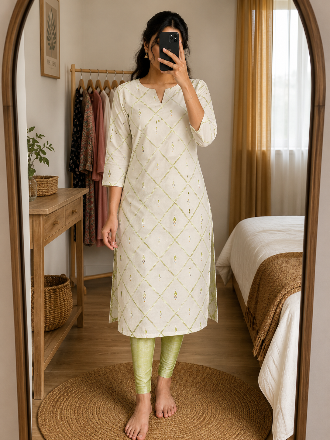 Premium Avaasa Rayon Printed Kurti for Women - Irah Vastra