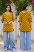 Corset neck dori kurti 