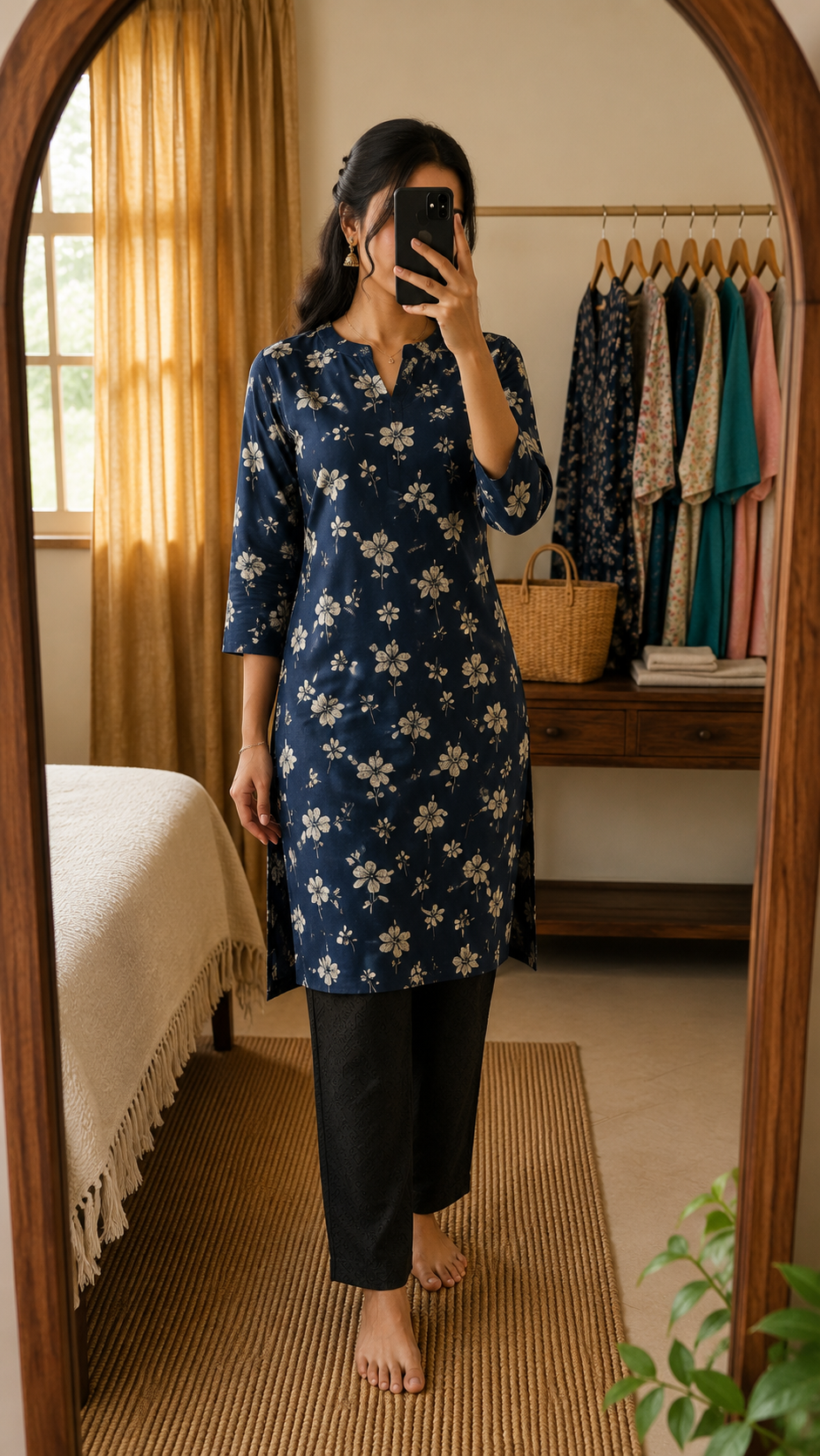 Premium Avaasa Rayon Printed Kurti for Women - Irah Vastra