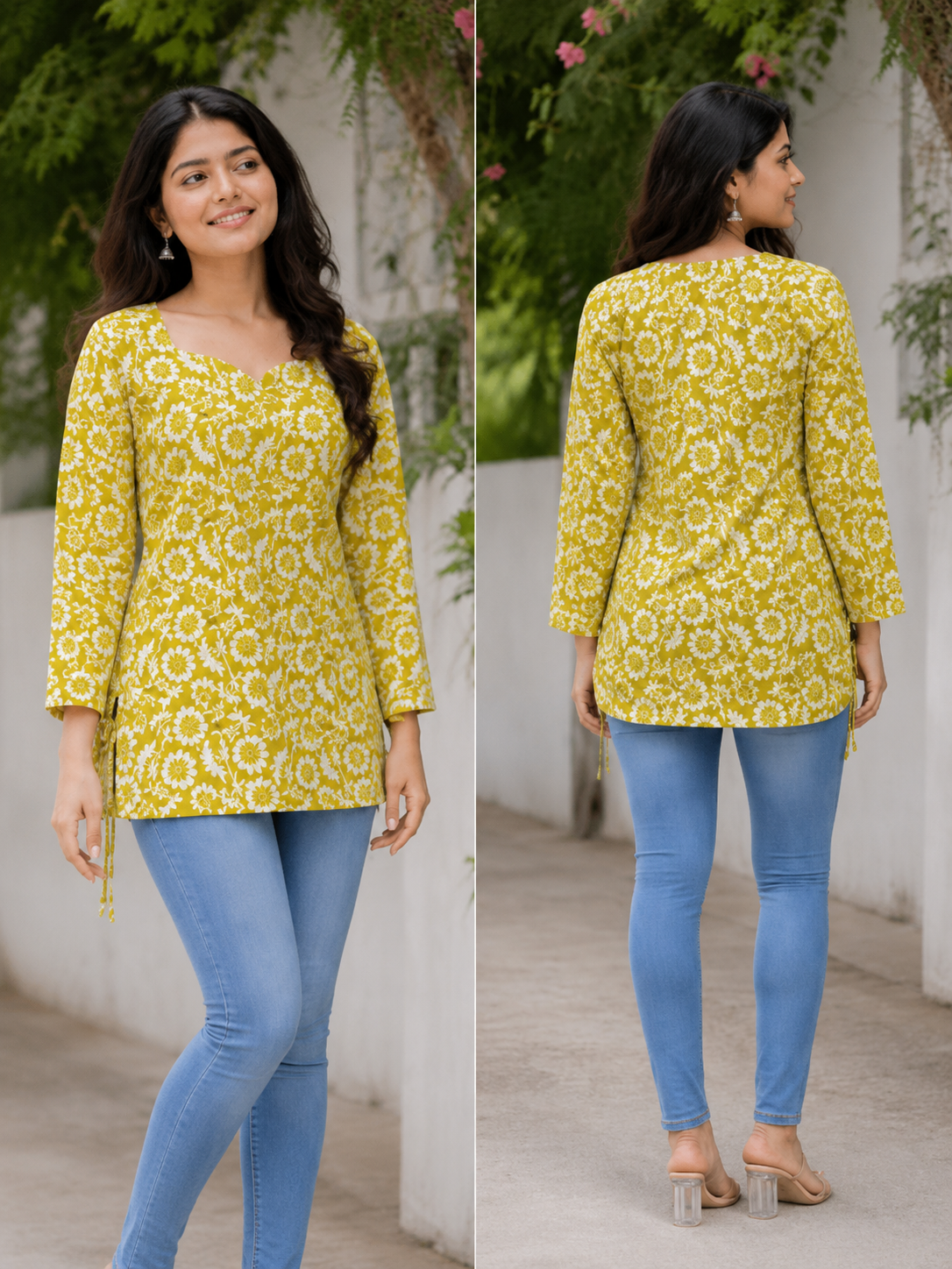 Cotton short kurtis for women