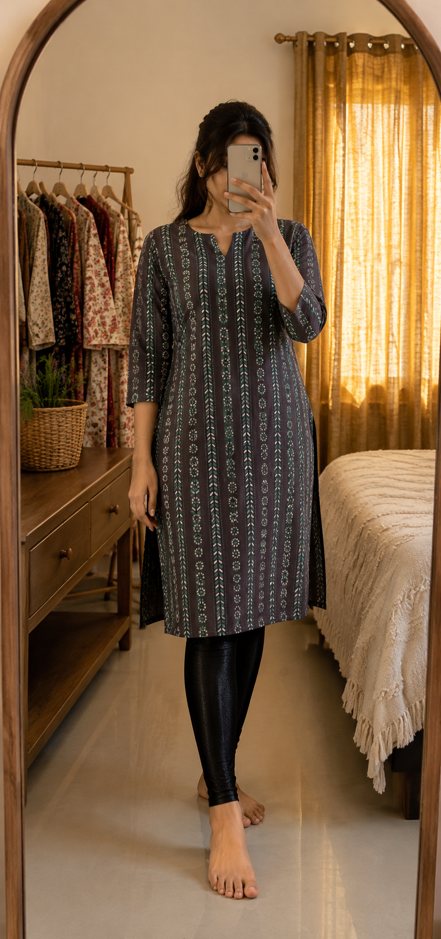 Premium Avaasa Rayon Printed Kurti for Women - Irah Vastra