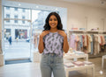 Irah Vastra soft cotton T-shirt — model front view