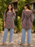Black corset back dori kurti for women 