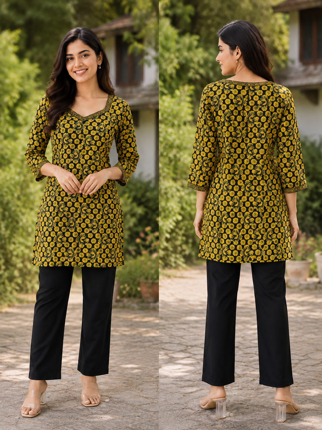 Pure cotton short kurtis for women 
